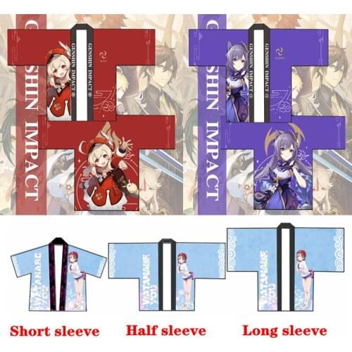 Game Cosplay Genshin Impact Role Playing Haori Anime Japanese Style Kimono Project Zhongli Ganyu Keqing Diluc Costumes Halloween
