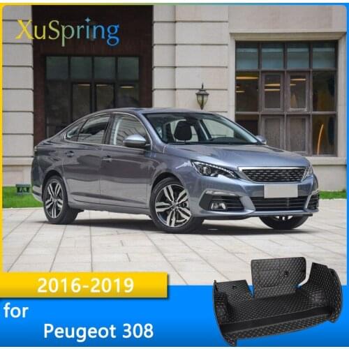 Car Trunk Mat Cargo Liner For Peugeot 308 2016 2017 2018 2019 Rear Tail Durable Boot Cover Protective Styling