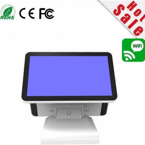 New stock i7 CPU 8G double 128G ssd 15.6 inch capacitive touch Screen all in one POS Terminal With MSR card reader