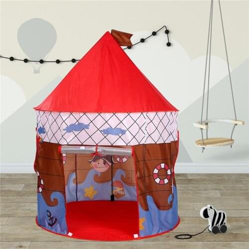 Children Portable Foldable tent mosquito net pirate boat family toy game ball pool fence yurt Toy Tents Castle