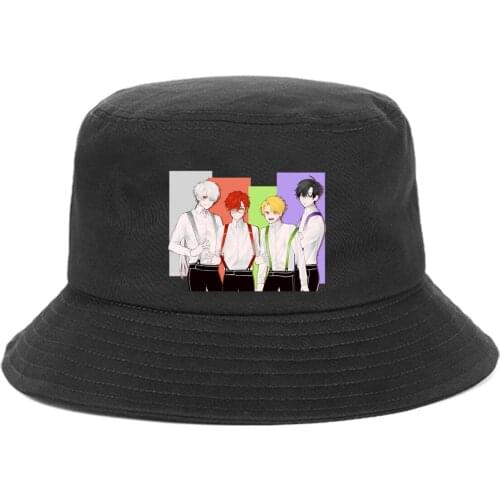 Anime Mystic Messenger Bucket Hat teenager Outdoor Fisherman Hats Summer Cap unisex Streetwear Chapeau Caps