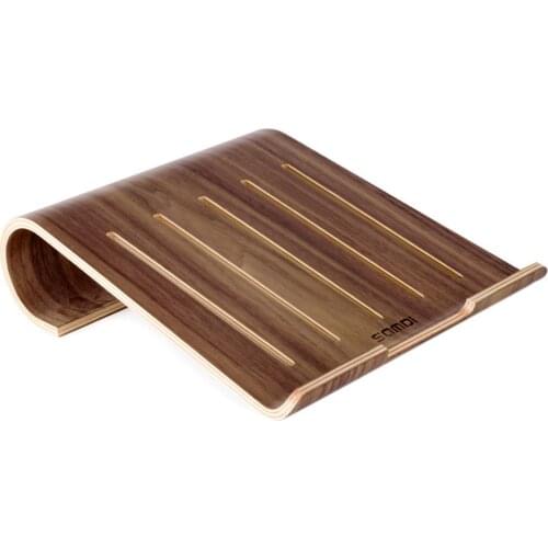 The Wooden Notebook Holder Hollow Cooling Fashion Computer Stand Portable Laptop Cooling Bracket For Macbook Air Pro iPad Tablet