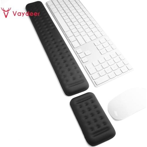 Keyboard and Mouse Wrist Rest Ergonomic Memory Foam Hand Palm Rest Support for Typing and Gaming Wrist Pain Relief and Repair