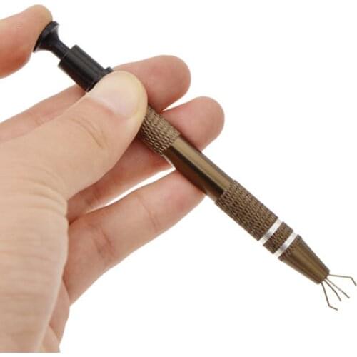 1Pcs Pen IC Chip Extractor Motherboard Circuit Board Component Puller Tool Black Professional Tool Chip Spring Assisted