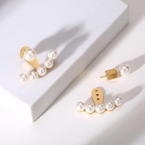 Korean Earrings Pears Stud Women Imitation Antlers Christmas Gold Earing Girls Gift Fashion Jewellery Boucle Doreille Femme