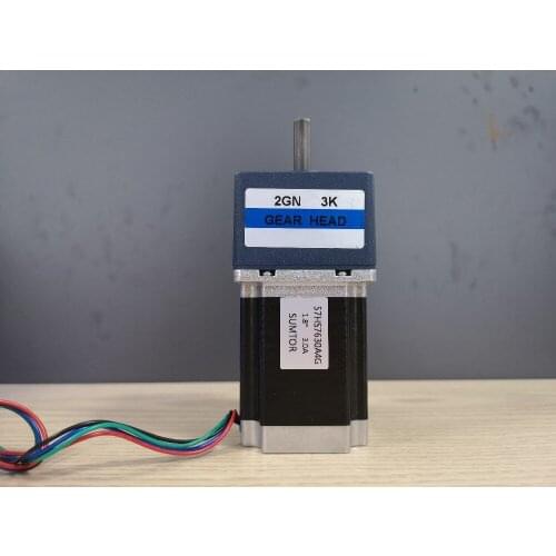 Ratio 100:1 NEMA 23 Geared Stepper Motor 76 mm Motor body Length 1.8N.m 3A