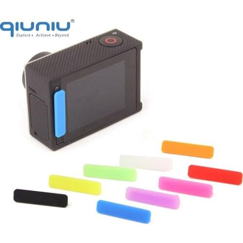 QIUNIU For GoPro 10Pcs/Lot LCD Screen Interface Dust Plug Silicone Anti-Dust Plug Cap for GoPro Hero 1 2 3 3+ 4 Accessories