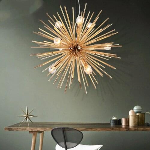 Sphere pendant light Art Dandelion Design Sputnik lamp Bar Bedroom Kitchen Dining room suspension luminaire