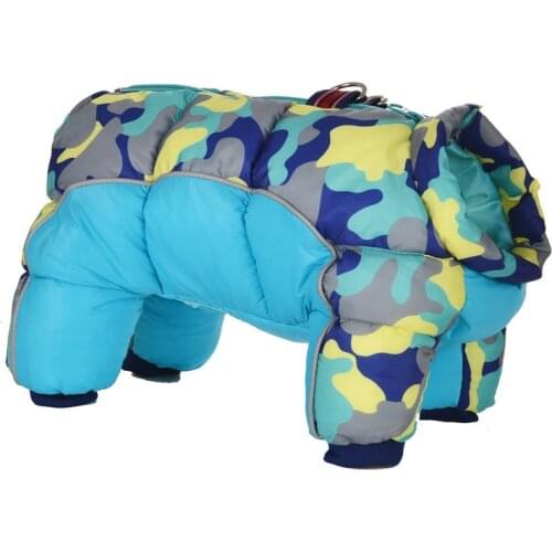 Winter Reflective Dog Coat Jacket Warm Outfit For Small Pet Dogs Waterproof Puppy Clothes Teddy Bear Jumpsuit Clothing Chihuahua