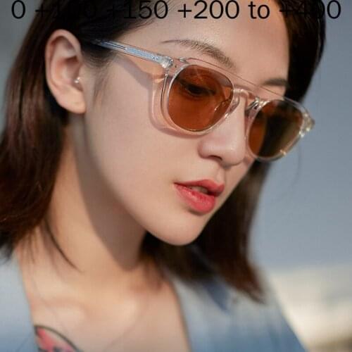 Ultralight Bifocal Reading Sunglasses Women Men Presbyopia Eyewear Retro Square Multifocal Reading Sun Glasses With Diopter NX