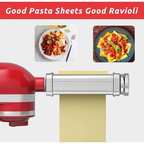 Pasta Maker Stainless Steel Pasta Spaghetti Fettuccine Roller Cutter Stand Mixer Noodle Press Attachment Kitchen Tool