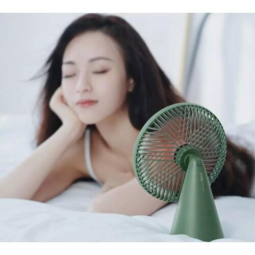 For Xiaomi Portable Super wind Mute Fan 3 speeds 4000mAh USB rechargeable Desktop Mini Gale Cooling Fan For Bedroom Travel