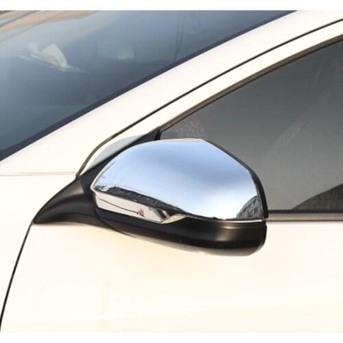 FOAL Car Rearview Mirror Cover for Honda HR-V HRV Vezel 2014-2017 ABS Chrome Car Rear View Mirror Protection Strips Trim Sticker