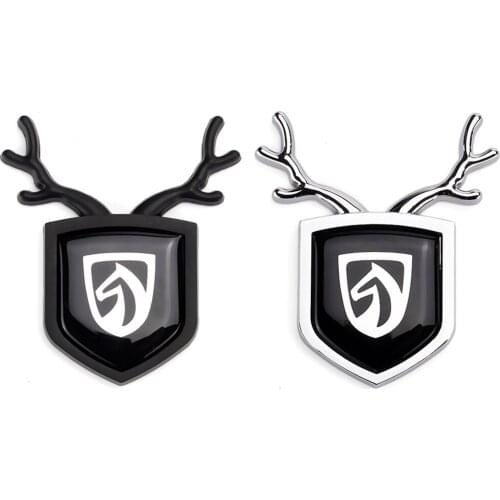 1 piece Badge Auto for BaoJun 510 310 210 530 730 610 710 360 E200 560 630 Car Exterior Decoration Sticker ABS Decal Chrome