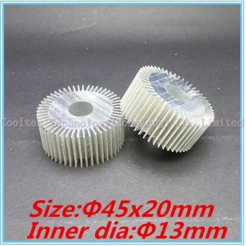 2pcs/lot) High quality 45x20mm LED Aluminum heatsink radiator heat sink