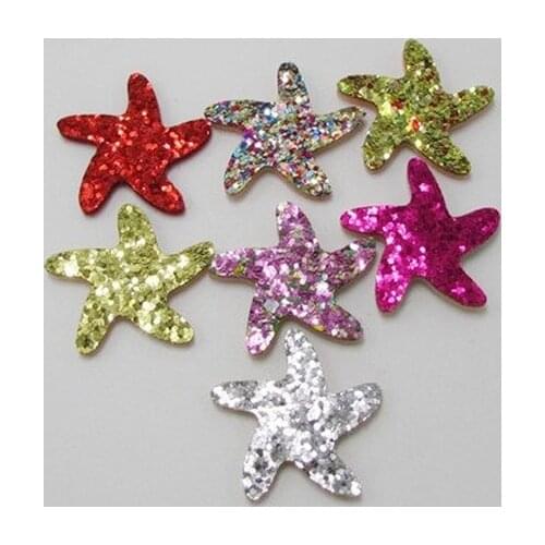 20PCS Starfish Ball Padded Appliques For clothes DIY Baby hair Clip headwear Decor Ornament Accessories