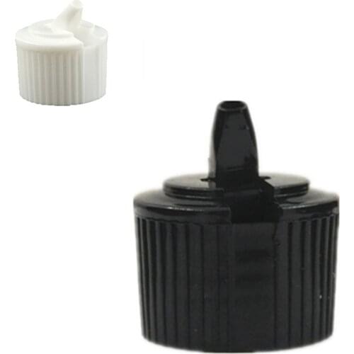 24-410 ribbed side plastic Spout Top Caps Dispensing TURRET Cap 10pc