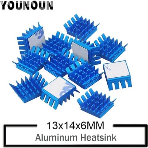 50PCS YOUNUON Bule Aluminum Heatsink PC VGA Card Xbox360 PS DDR RAM Memory Heat Sink Cooling Cooler