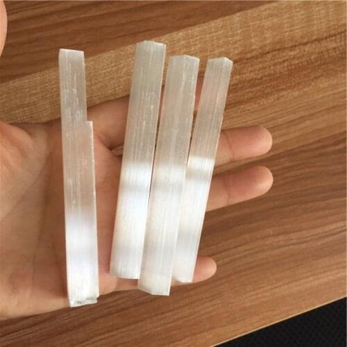 500g Natural Selenite Quartz Crystal Sticks Quartz Crystal Chips Natural Stones and Minerals Specimen For Air Cleanning