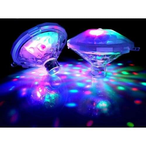 8 Pattern Modes RGB Underwater Light Floating Swimming Pool Lights Led Disco Aquarium Glow Light For Shower Pool Pond Bathroom