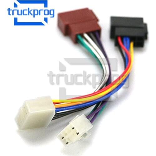 TruckProg ISO Car Radio Adapter Cable for Toyota 1984+ for LEXUS 1991+ for DAIHATSU 1985