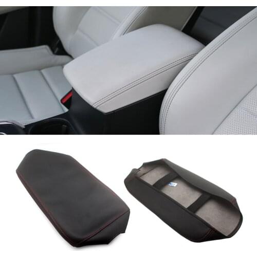 Soft Microfiber Leather Armrest Cover For Mazda CX-5 2017 2018 Car-styling Center Control Armrest Box Skin Cover Sticker Trim