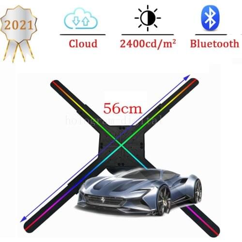 HOLORAI Phone Wifi 3D Hologram Projector Advertising Display LED Holographic Fan Naked Eye Fan Light 3d Advertising Logo Light