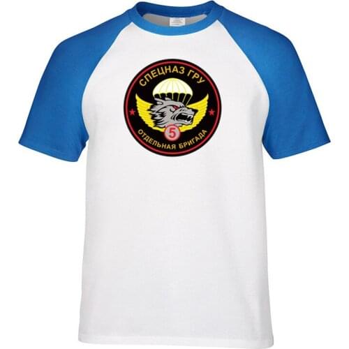 Special forces brigade separate brigade wolf colorful animal Print Raglan Sleeve T-shirt Men t shirt O-neck tops men clothes Tee