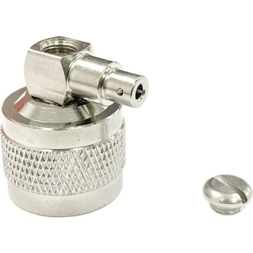 N Type Male RF Coax Connector Solder for Semi-flexible Cable RG405.086" Right Angle Type NEW