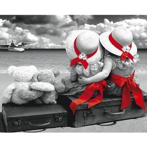 5D DIY Diamond Painting Kit Sister Friendship Love Full Square&Round Embroidery Mosaic Cross Stitch Paint Home Decor