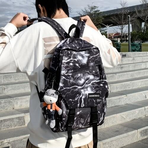NEW Schoolbag Oxford Cloth Backpack Couple Campus High School Students Junior High School Students College Students Backpack