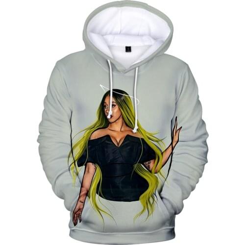 Aikooki New Cardi B Hoodies Men Women Hoodie Sweatshirts Hooded Rapper Cardi B Hoody Mens Casual Winter Poll Peculiar All-match