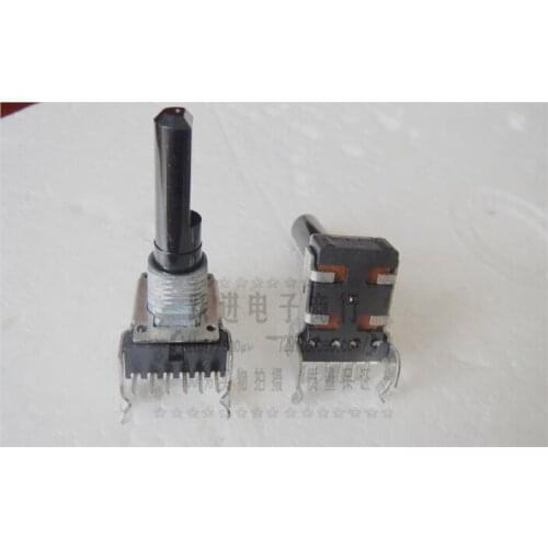 Original new 100% 142 Type A10K 20KZ 6pin duplex volume potentiometer with bracket handle length 23mm (SWITCH)