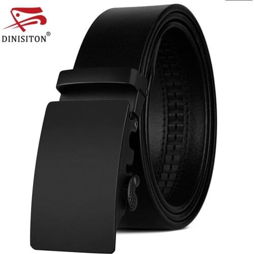 DINISITON New Brand Designer Belt For Men Cow Genuine Leather Belts Automatic Buckle Fashion Waist Male Strap Luxury FZD311