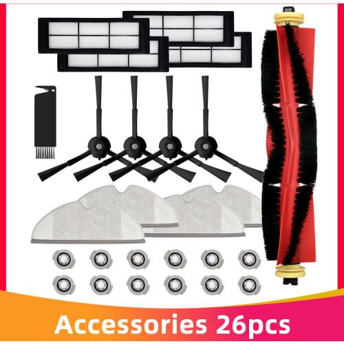 Hepa Strainer Roller Brush Water Tank Filter Mop for Xiaomi Roborock S5 S50 S51 S55 S6 S60 S61 S65 Robotic Vacuum Cleaner Parts