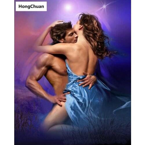 Sexy couple 5D DIY square/round diamond painting mosaic diamond embroidery mural cross stitch needlework home decoration gifts