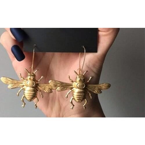 New!!!Large Bee Statement Earring,Victorian Bee Earrings Vintage Styl,bumble Bees, Bee Lover Gift, Unique Earrings