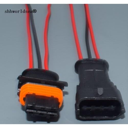 Shhworldsea 3 pin car waterproof female male connector housing 1928403110 3.5 series auto electrical plug 1928404074