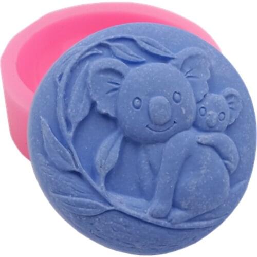 Koala Design Silicone Soap Mold Decorative Cake Molds Fragrance Wax Crafts Aromatherapy Gypsum Silicone Mold