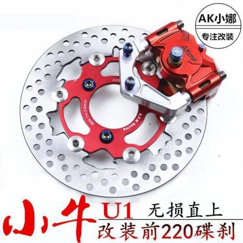 Motorcycle Front Brake System Brake Caliper+brake Disc+bracket 200mm 220mm For Yamaha Scooter Jog Rsz Force Aerox Nitro Modify