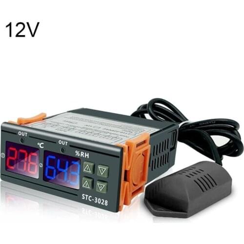 1Pcs 12V/24V/220V STC-3028 Temperature Controller Thermostat Humidity Control STC-1000 Thermometer Hygrometer Controller