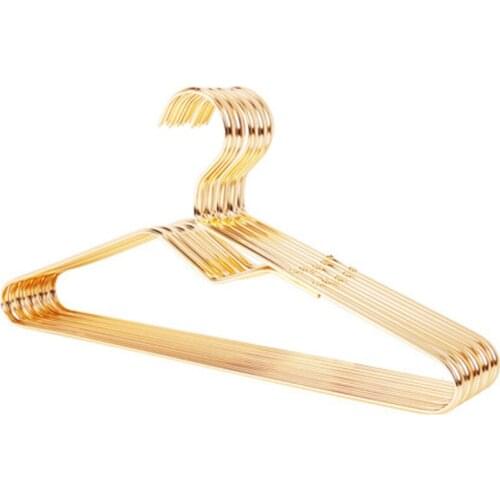 42.3cm 10 pcs/lot Household Non-slip Clothes Hanger Aluminum Metal Suit Hangers Dry-wet Clothing Drying Rack