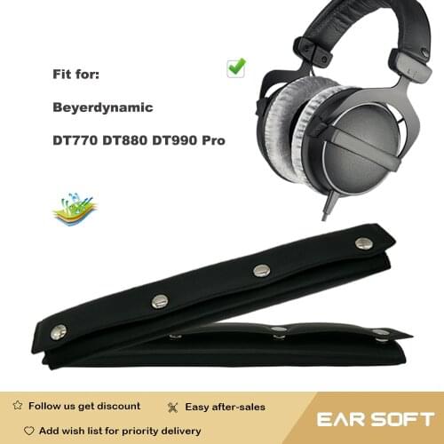 Earsoft Replacement Ear Pads Cushions for Beyerdynamic DT770 DT880 DT990 Pro Headphones Headband Earmuff Case Sleeve Accessories