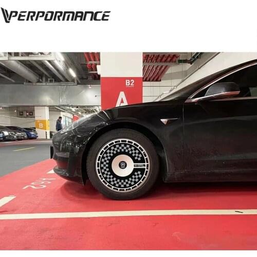 New design car rear accessories rim wheel for TSL model3 style custom car wheels rims cover with 3D printable colored paper