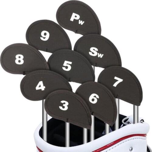 Golf Club Head Covers Iron Putter Protective Durable Wterproof Headcover Set With Number Tag Golf Accessories New Style