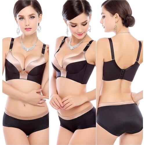 Women bra set sexy push up bra set embroidery seamless women lingerie bra set women underwear bra and panty set cup A B C D