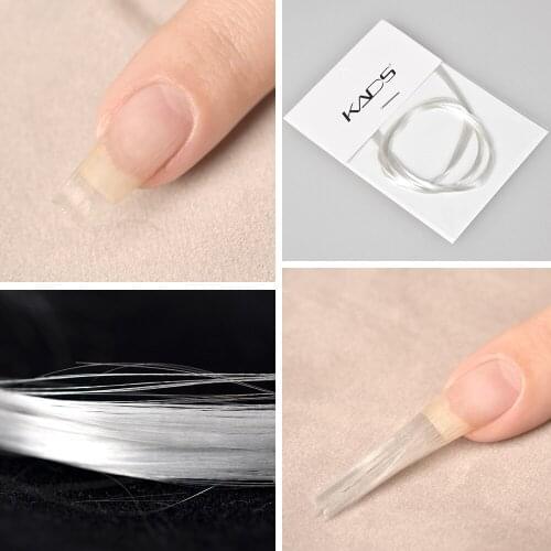 40CM/PC 1.2M Glass Fiber for Gel Nails Extension Nail Art Forms Builder Gel Acrylic Nail Forms Manicure Fiberglass Tips