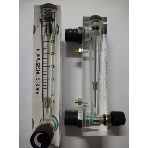 LZT-15T (2.5-25m3/h ) Square Panel regulator gas meter Flow Meter rotameter LZT15M Tools Flow Measuring With regulating valve