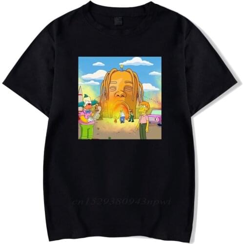 Travis Scotts Print T shirt For Men Casual Fashion Hip hop Short sleeve t shirt Male Tee Tops Man Summer style Hipster Clothing
