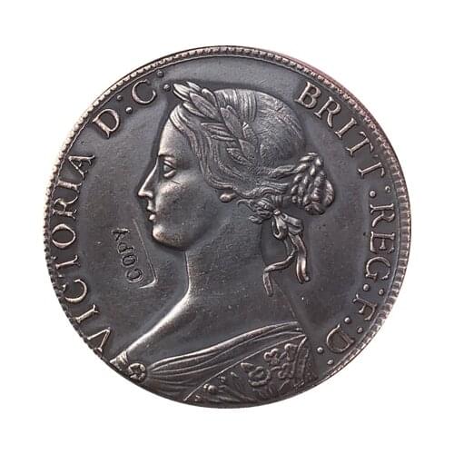 UK 1862 1 Penny coin copy 31mm